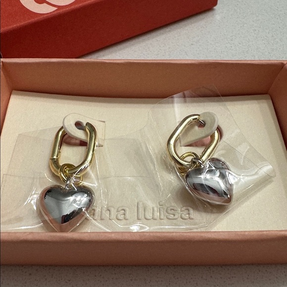 Ana Luisa Heart Earrings - Picture 2 of 2